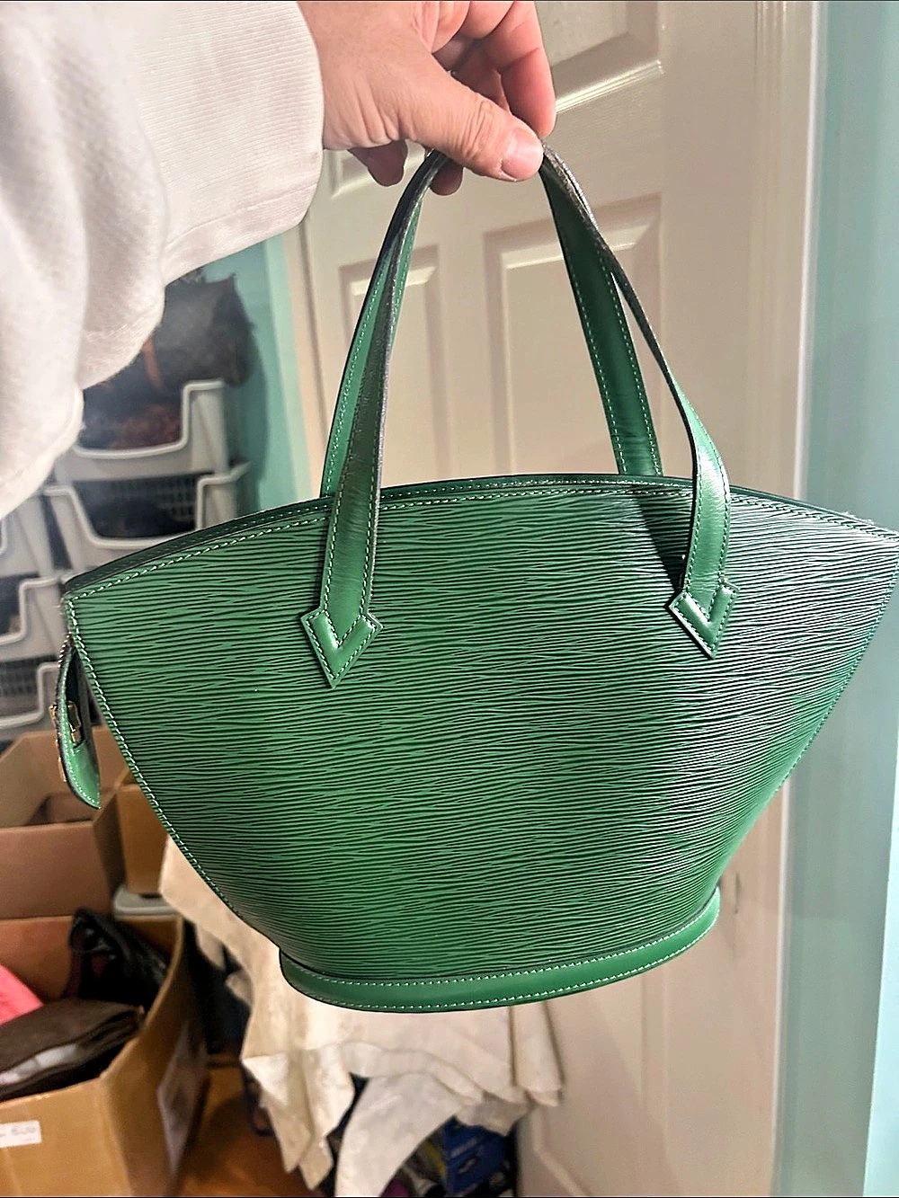 Louis Vuitton Epi Saint Jacques PM Green Tote